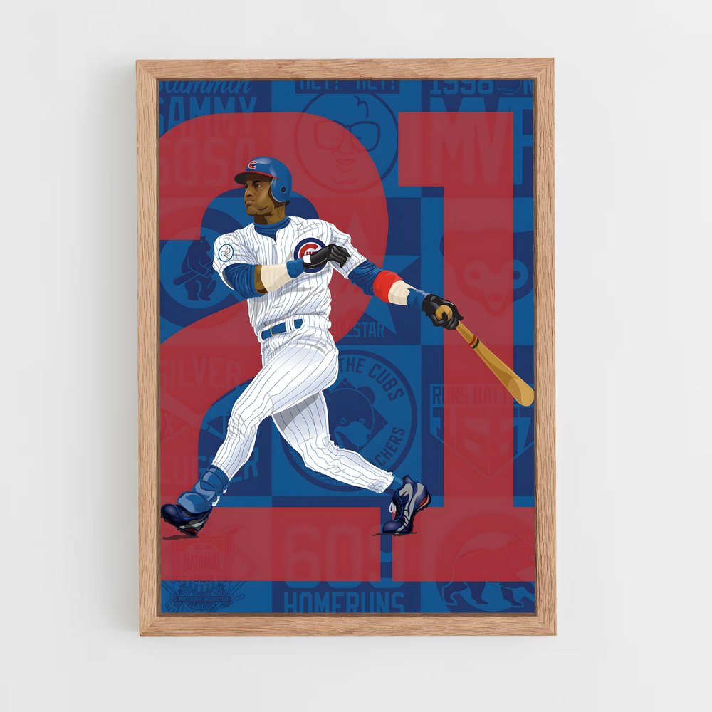 Poster Sammy sosa bat – affiche Baseball (vue 4)
